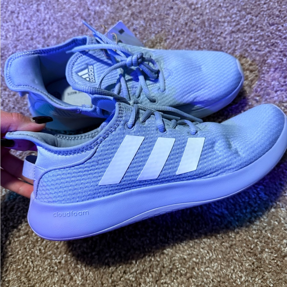 Adidas Light Blue Cloudfoam Sneakers